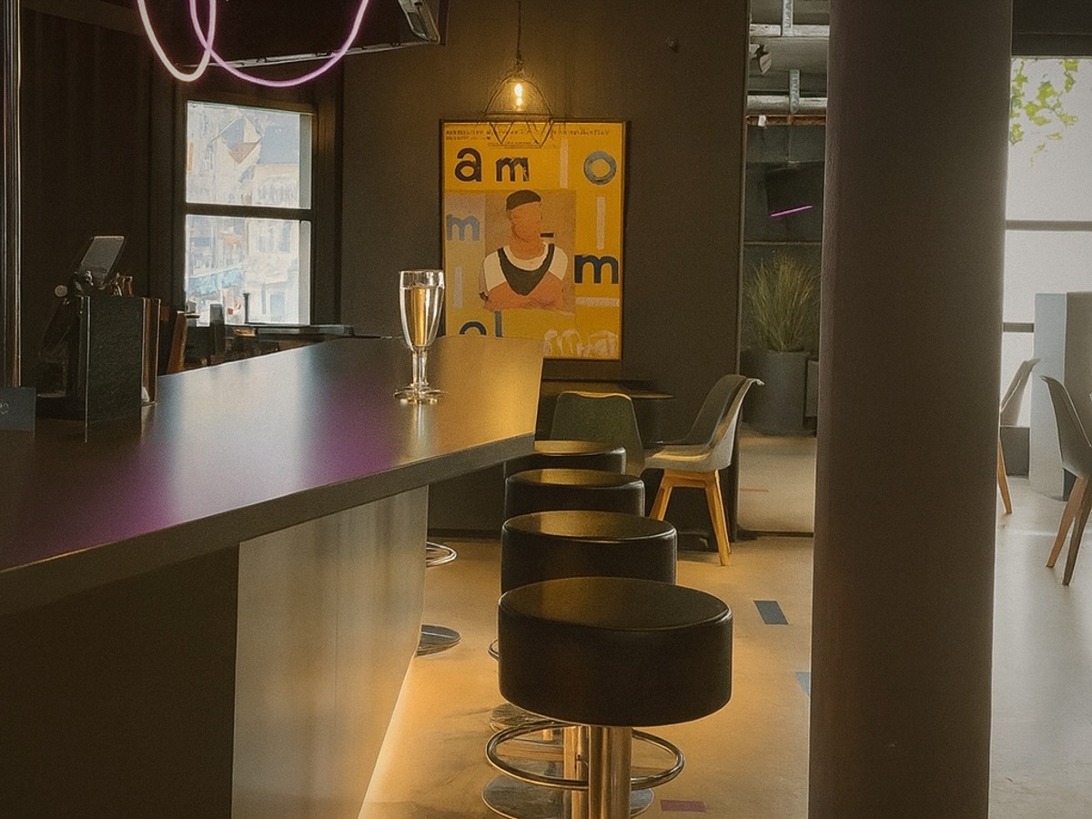 At the bar